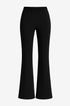 Pantalone comfy flare con vita elastica in punto milano leggero DORABELLA Nero / 58