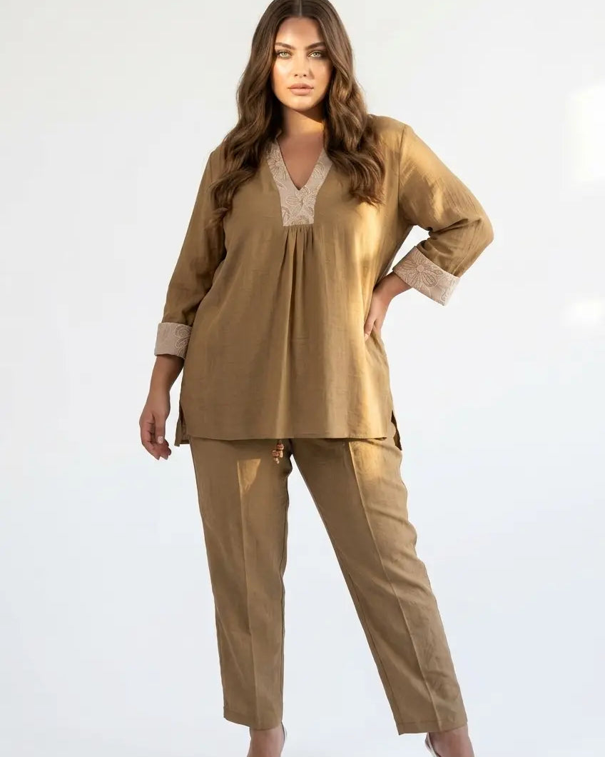 Pantalone con bustino elastico DORABELLA PIU'
