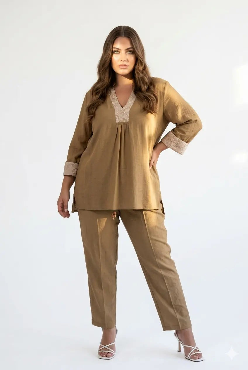 Pantalone con bustino elastico DORABELLA PIU'