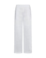 Pantalone con tasca ricamata in pizzo Sangallo BIANCO DORABELLA