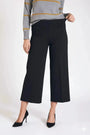 Pantalone comfy cropped con vita elastica NERO DORABELLA