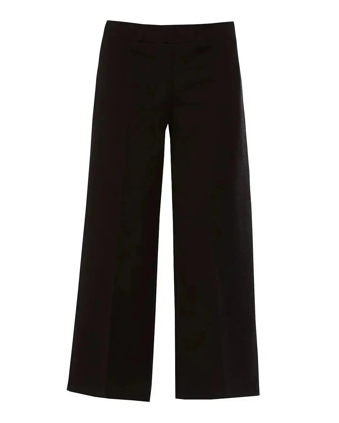 Pantalone comfy cropped con vita elastica NERO DORABELLA
