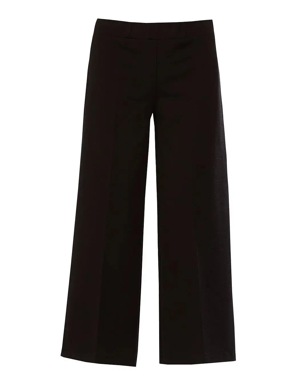 Pantalone comfy cropped con vita elastica NERO DORABELLA