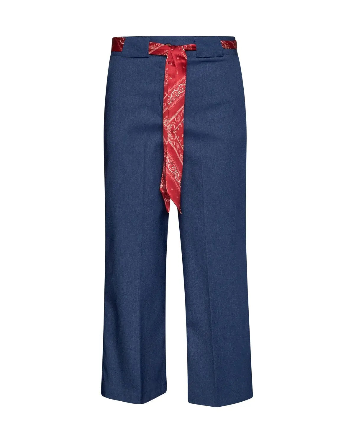 Pantalone cropped con cintura a fantasia DENIM DORABELLA