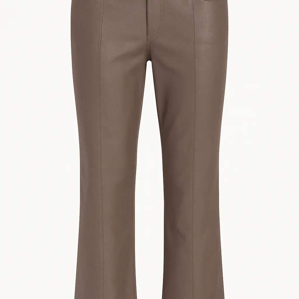 Pantalone eco pelle in tinta unita DORABELLA