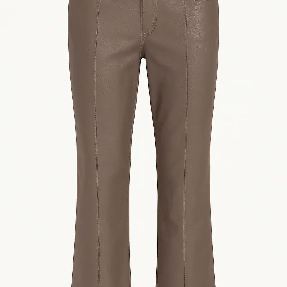 Pantalone eco pelle in tinta unita DORABELLA