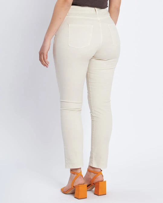 Pantalone fit slim  5 tasche  in cotone stretch DORABELLA