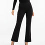 Pantalone comfy flare con vita elastica NERO DORABELLA