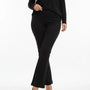 Pantalone comfy flare con vita elastica NERO DORABELLA