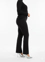 Pantalone comfy flare con vita elastica NERO DORABELLA
