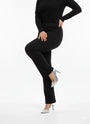 Pantalone comfy flare con vita elastica NERO DORABELLA