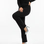 Pantalone comfy flare con vita elastica NERO DORABELLA