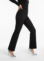 Pantalone comfy flare con vita elastica NERO DORABELLA