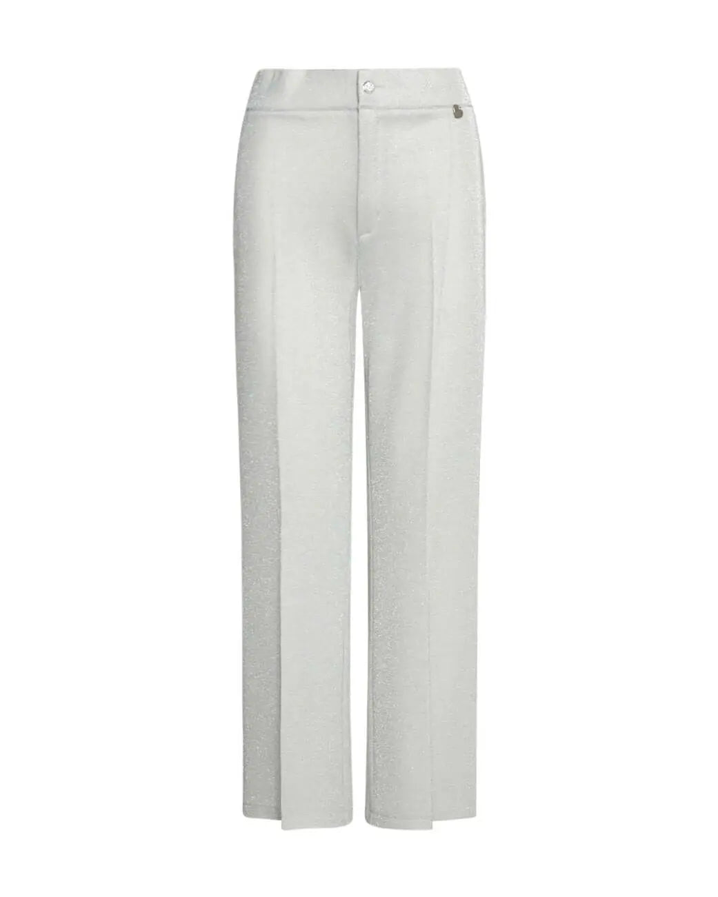 Pantalone fluidi in jersey lurex di misto viscosa elasticizzata BIANCO DORABELLA