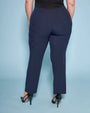 Pantalone fluido in cady BLU DORABELLA PIU'