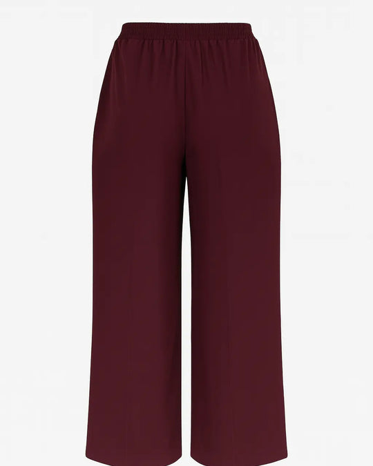 Pantalone gamba ampia a tinta unita DORABELLA PIU'