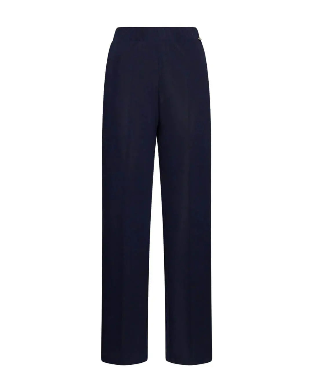 Pantalone gamba ampia in crêpe elasticizzato BLU DORABELLA PIU'