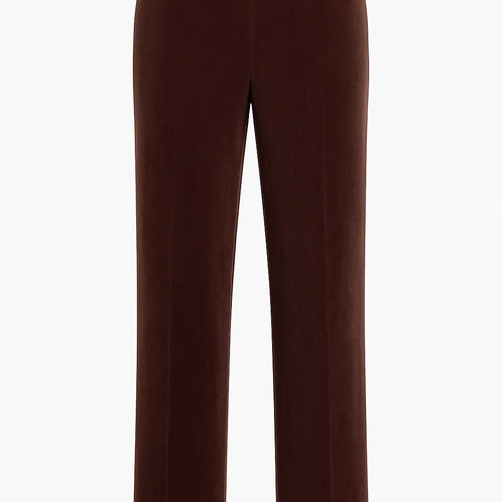 Pantalone gamba dritta con bustino elastico CIOCCOLATO DORABELLA PIU'