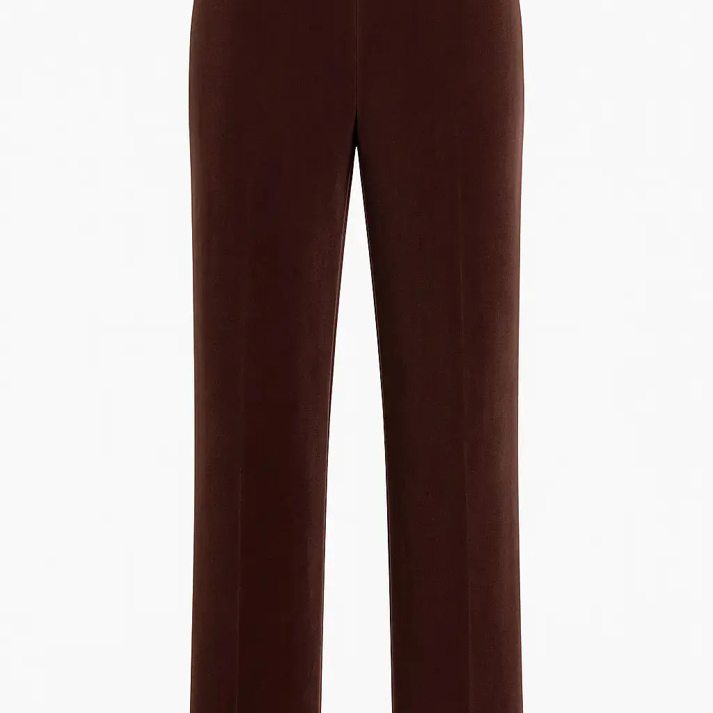 Pantalone gamba dritta con bustino elastico CIOCCOLATO DORABELLA PIU'