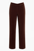 Pantalone gamba dritta con bustino elastico CIOCCOLATO DORABELLA PIU'
