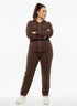 Pantalone gamba dritta con bustino elastico CIOCCOLATO DORABELLA PIU'