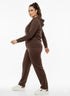 Pantalone gamba dritta con bustino elastico CIOCCOLATO DORABELLA PIU'