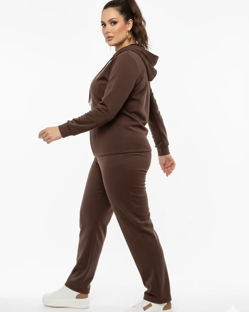 Pantalone gamba dritta con bustino elastico CIOCCOLATO DORABELLA PIU'