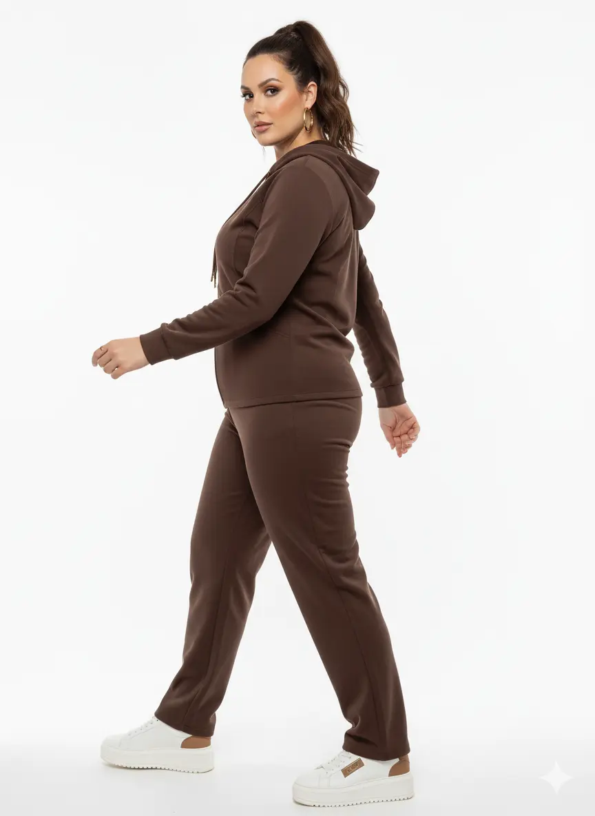 Pantalone gamba dritta con bustino elastico CIOCCOLATO DORABELLA PIU'