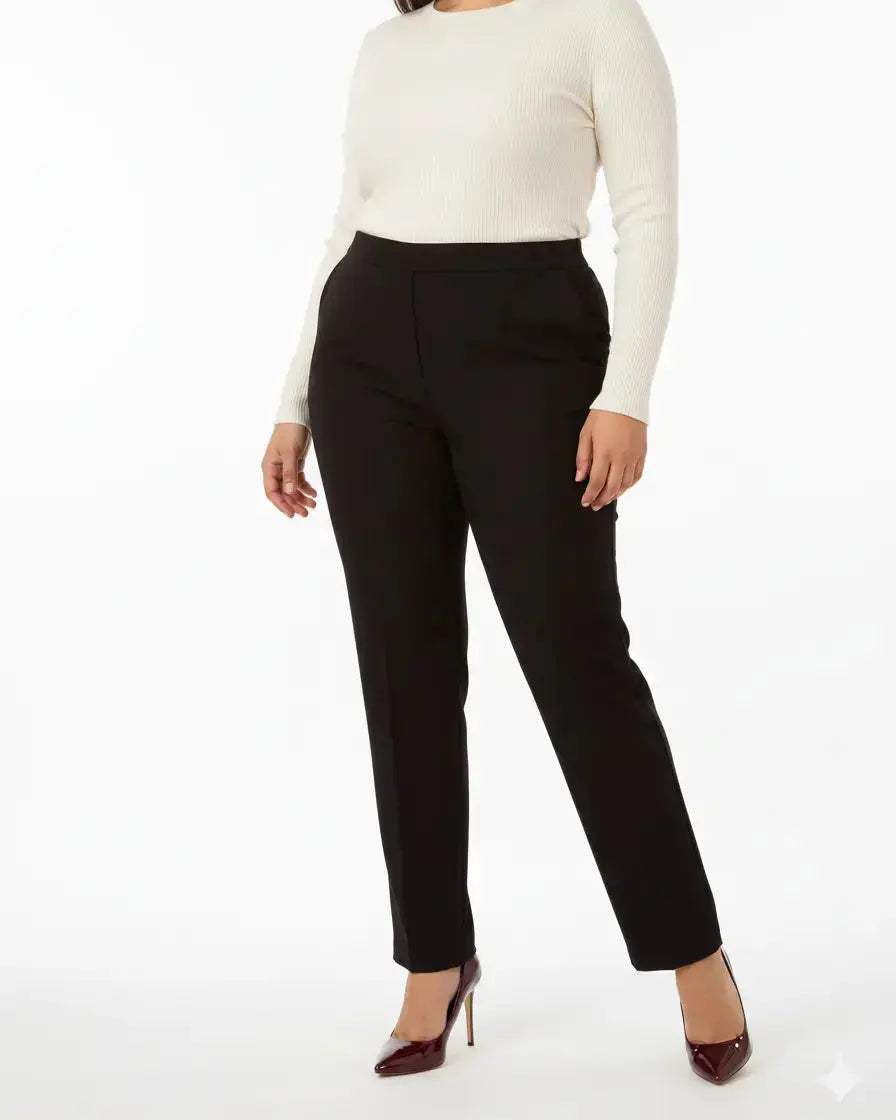 Pantaloni comfy straight leg NERO DORABELLA