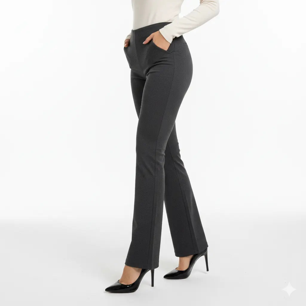 Pantalone gamba dritta con bustino elastico DORABELLA