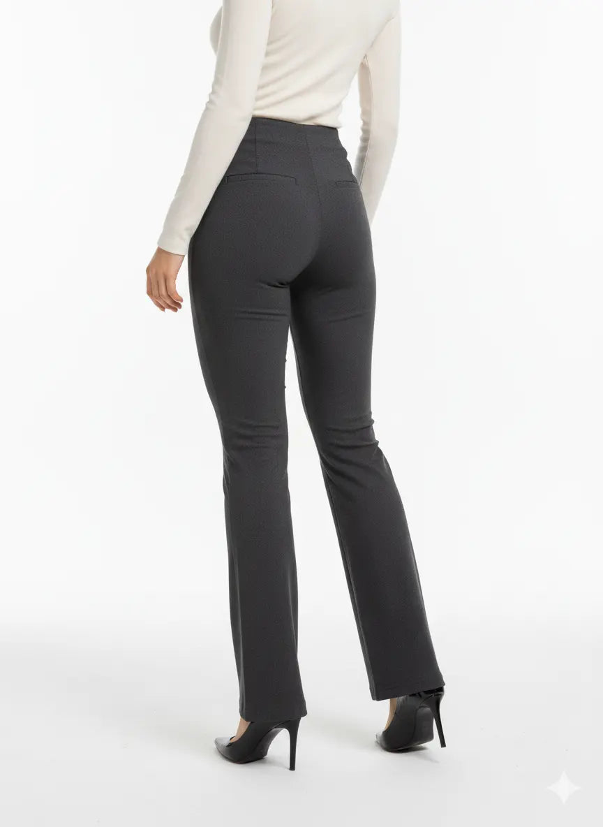 Pantalone gamba dritta con bustino elastico DORABELLA