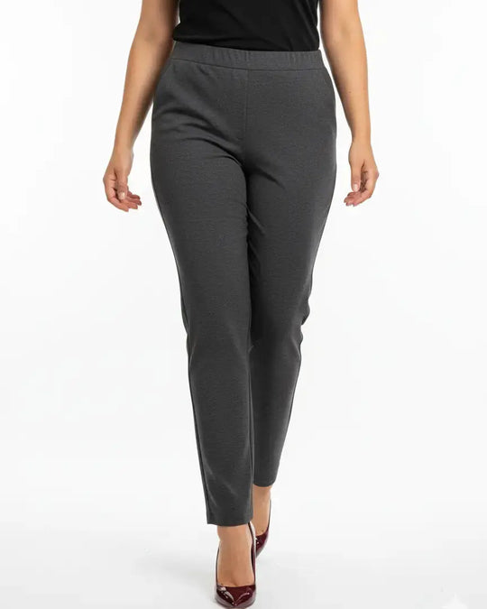 Pantalone gamba dritta con bustino elastico DORABELLA PIU'