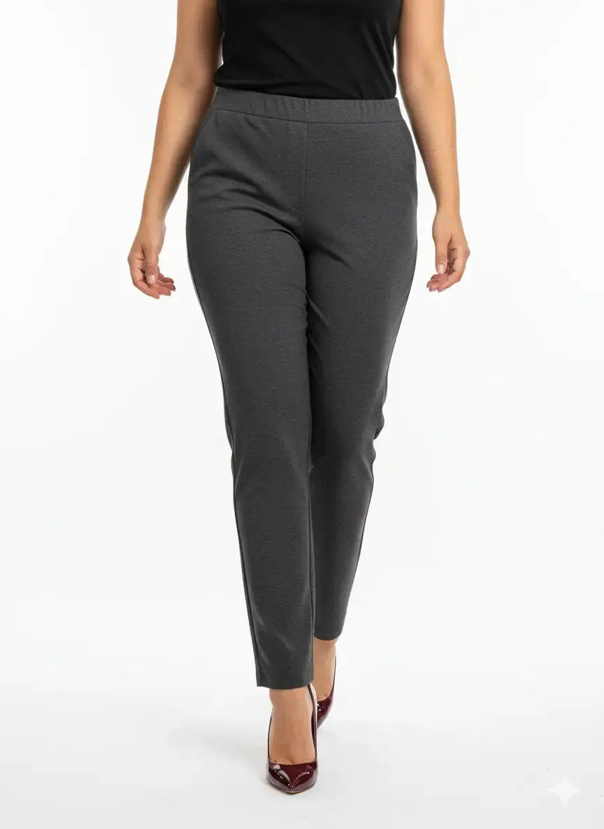 Pantalone gamba dritta con bustino elastico DORABELLA PIU'