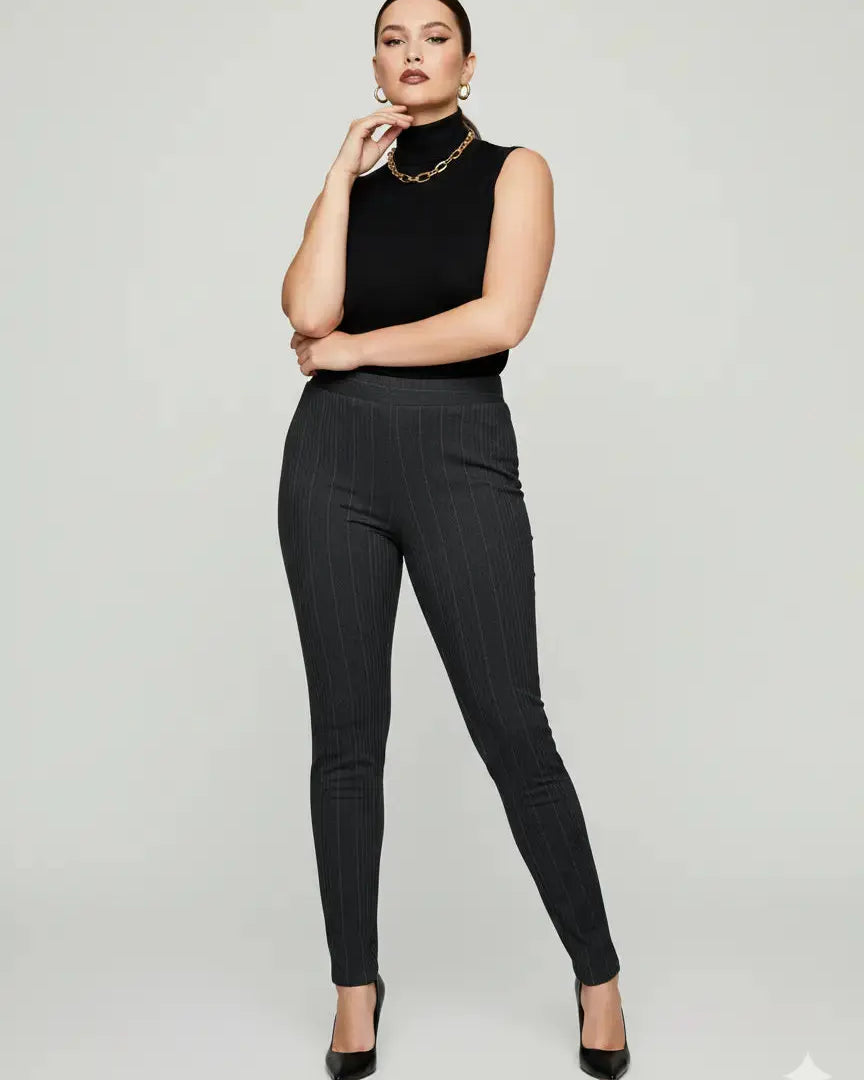 Pantalone gamba dritta effetto jeans spigato DORABELLA