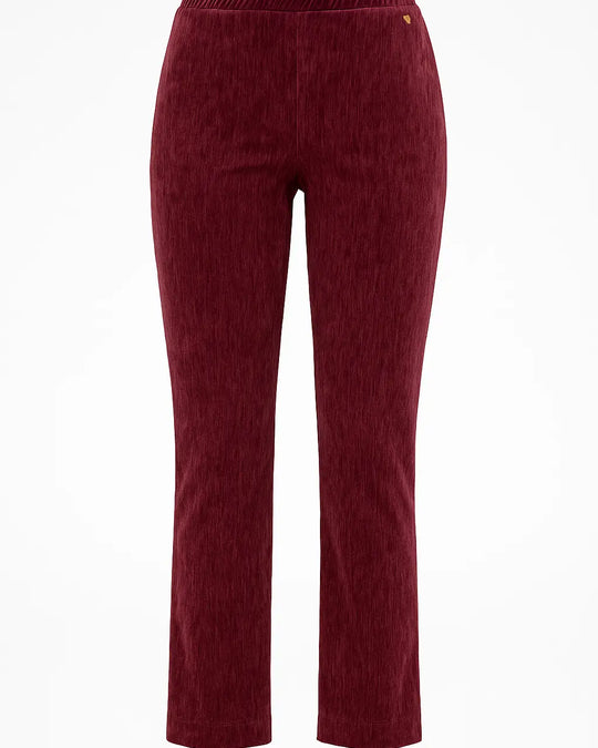 Pantalone gamba dritta in ciniglia DORABELLA PIU'