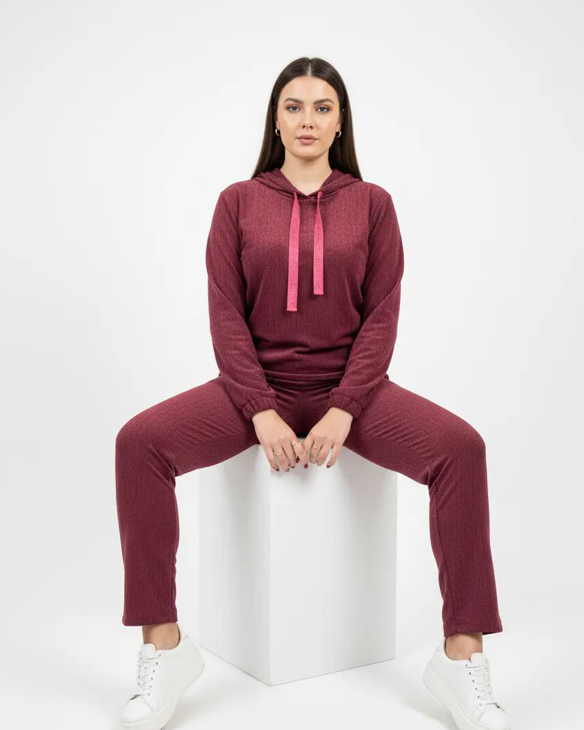 Pantalone gamba dritta in ciniglia DORABELLA PIU'