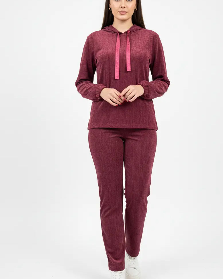 Pantalone gamba dritta in ciniglia DORABELLA PIU'