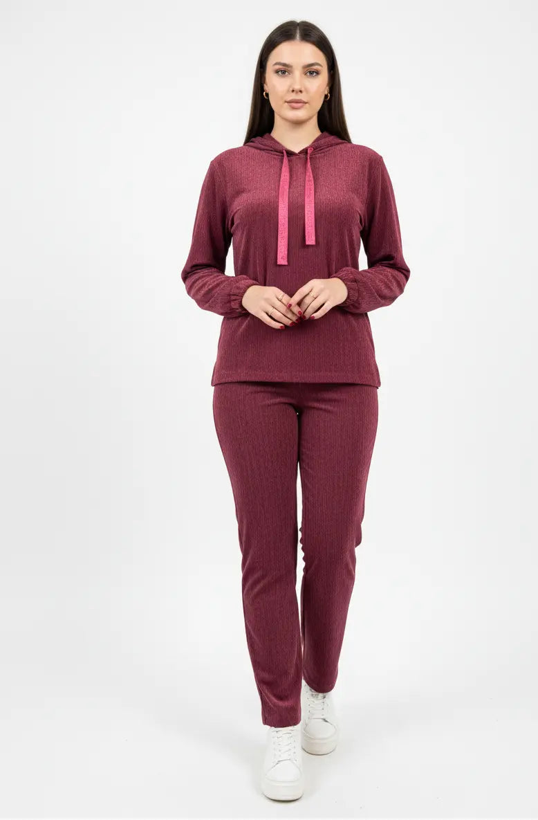 Pantalone gamba dritta in ciniglia DORABELLA PIU'