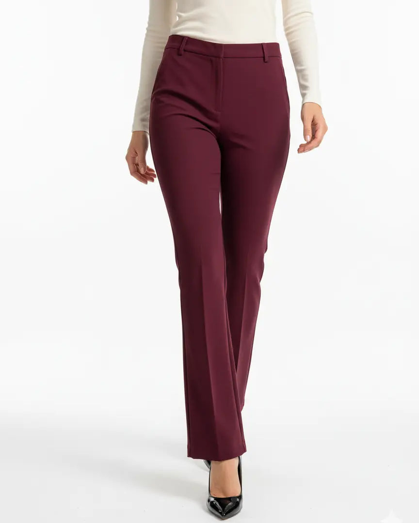 Pantalone gamba dritta in tinta unita DORABELLA