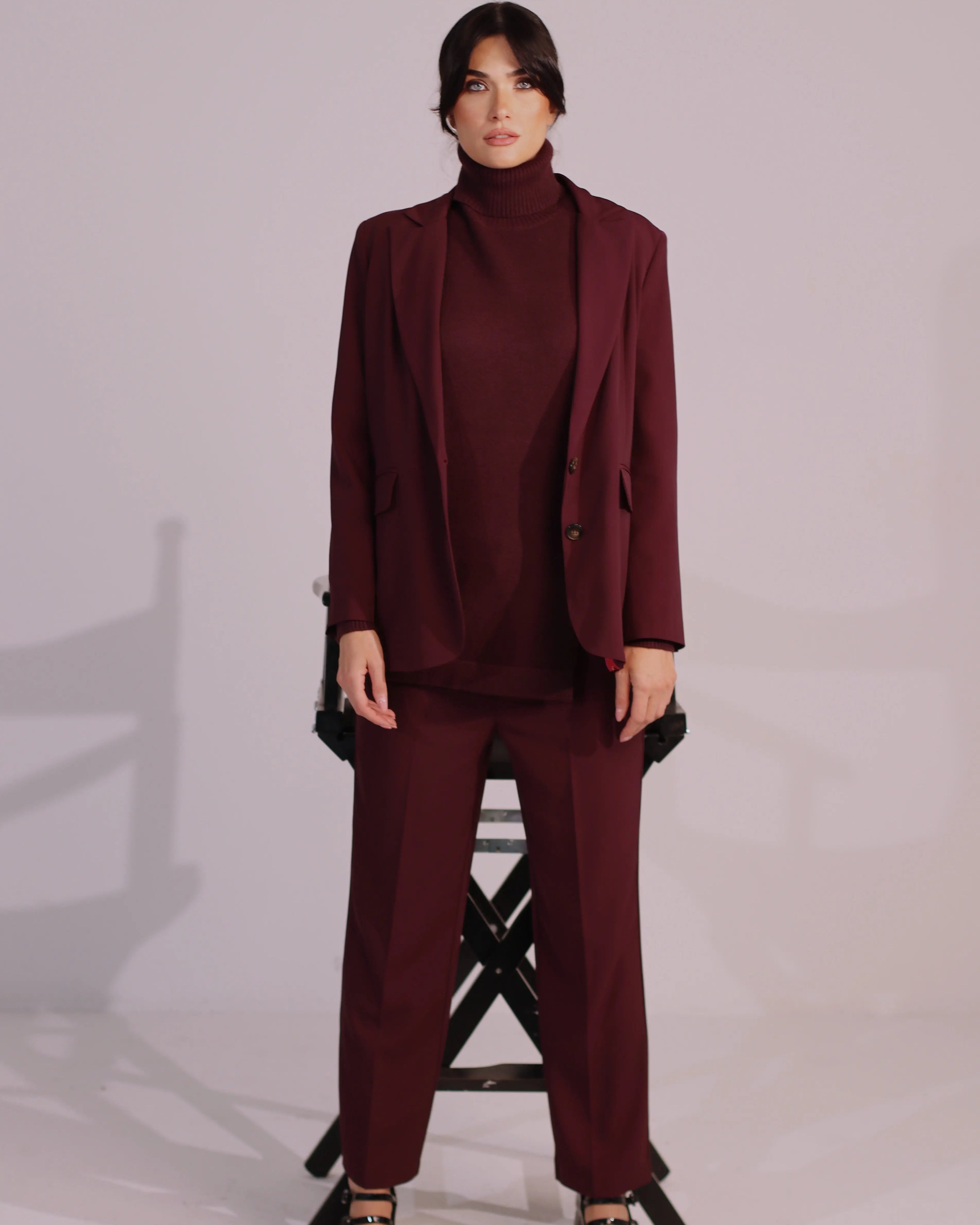 Pantalone gamba dritta in tinta unita DORABELLA