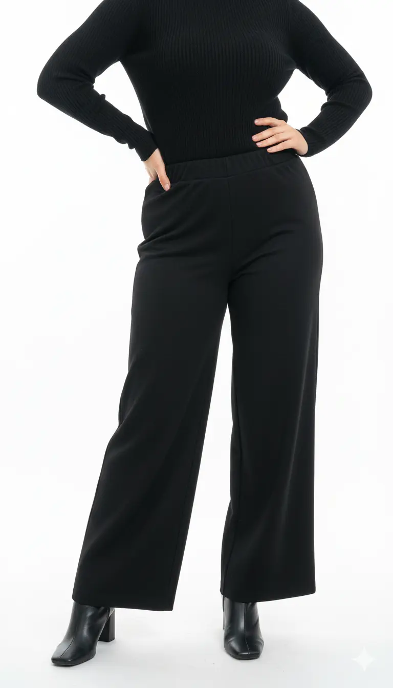 Pantalone gamba dritta in tinta unita DORABELLA PIU'