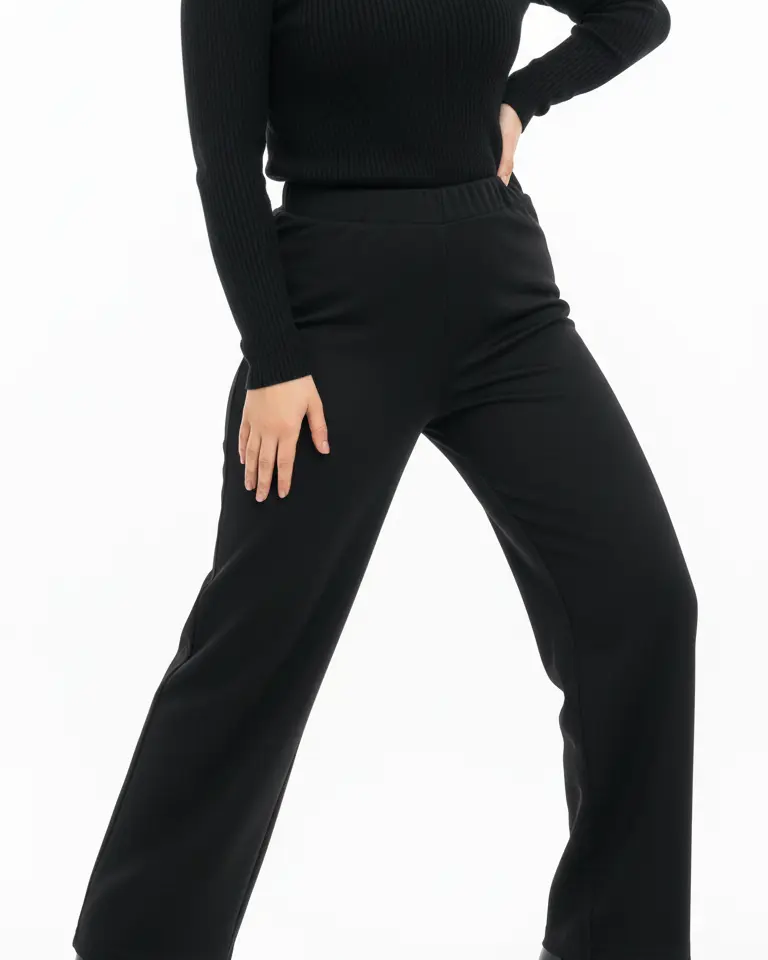 Pantalone gamba dritta in tinta unita DORABELLA PIU'