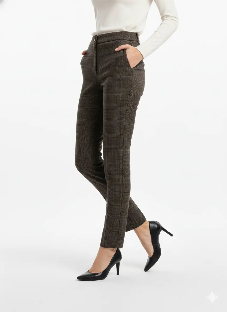 Pantalone gamba dritta principe di Galles DORABELLA