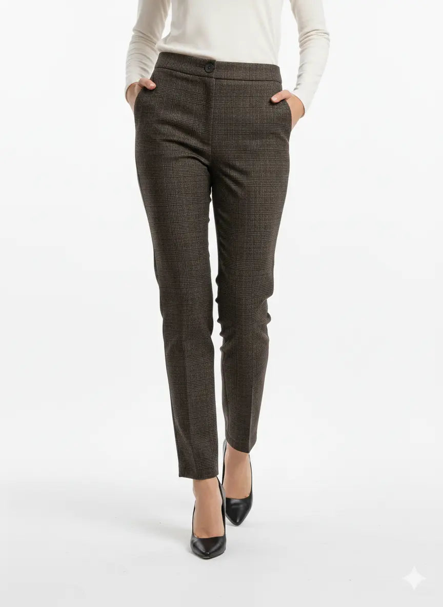 Pantalone gamba dritta principe di Galles DORABELLA