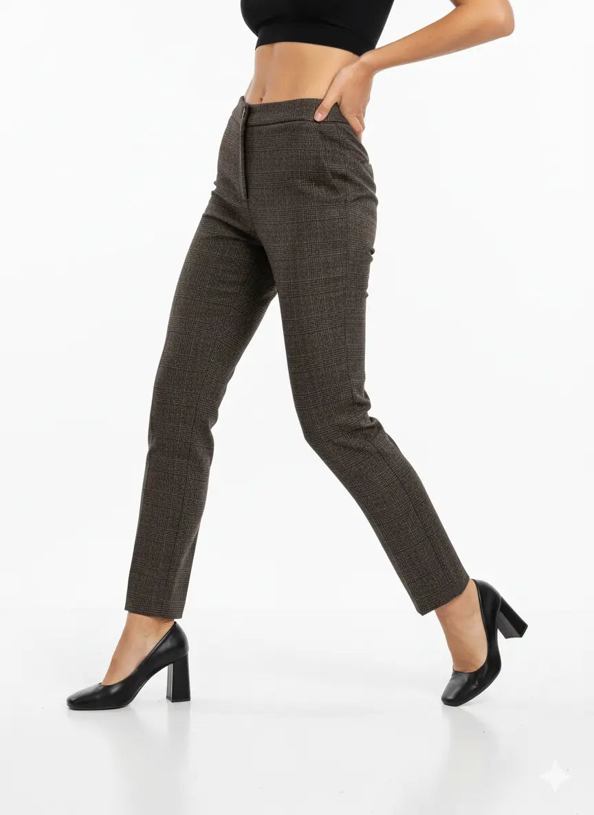 Pantalone gamba dritta principe di Galles DORABELLA