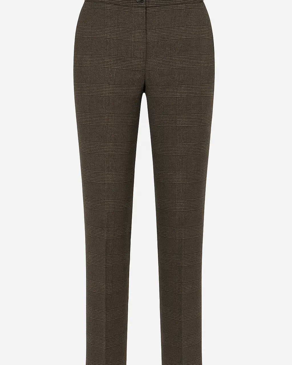 Pantalone gamba dritta principe di Galles DORABELLA XXL / Cacao