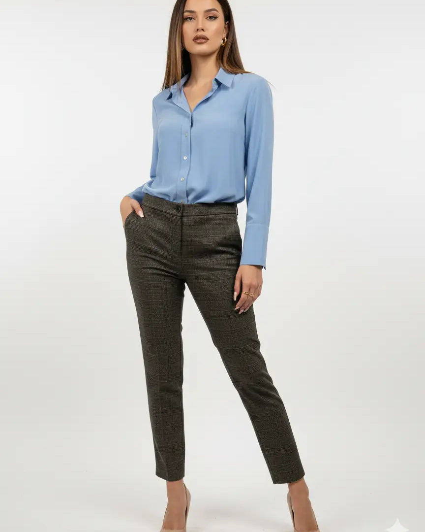 Pantalone gamba dritta principe di Galles DORABELLA