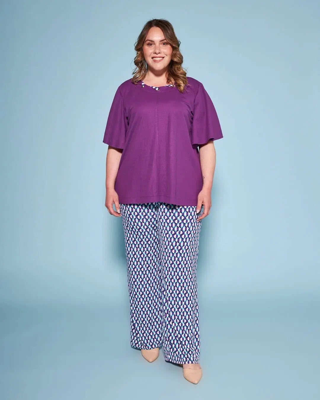 Pantalone in fantasia optical VIOLA DORABELLA PIU' 49