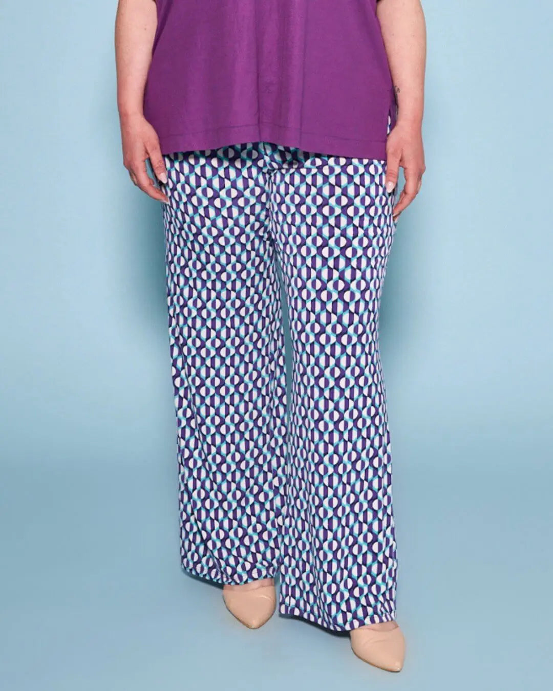 Pantalone in fantasia optical VIOLA DORABELLA PIU'