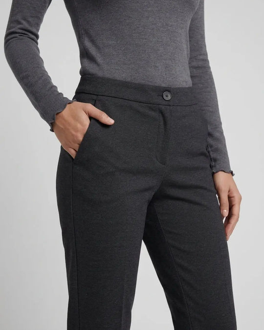 Pantalone in punto Milano con tasche e zip DORABELLA
